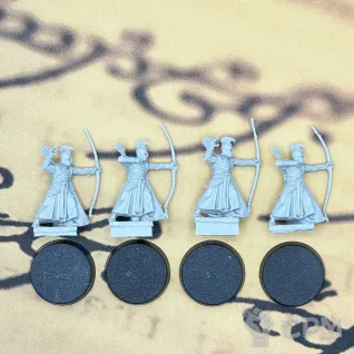 Описание картинки Elves of the Last Alliance with bows ( 4 модели) Властелин колец от Лавка Саурона по цене 350руб | Свободный Рынок Миниатюр - СРМ