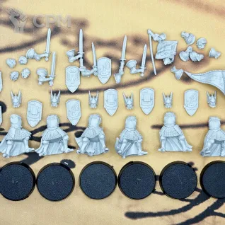 Описание картинки Knights of Dol Amroth (FW version) Властелин колец от Лавка Саурона по цене 690руб | Свободный Рынок Миниатюр - СРМ