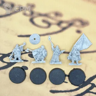 Описание картинки Dwarf Commanders Властелин колец от Лавка Саурона по цене 595руб | Свободный Рынок Миниатюр - СРМ