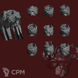 Описание картинки Khorne Berzerkers (цена за 10 миниатюр) от 3D Wargaming по цене 2 250руб | Свободный Рынок Миниатюр - СРМ