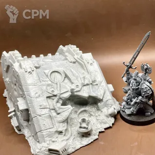 Описание картинки Уничтоженный Лендрейдер от 3D Wargaming по цене 900руб | Свободный Рынок Миниатюр - СРМ