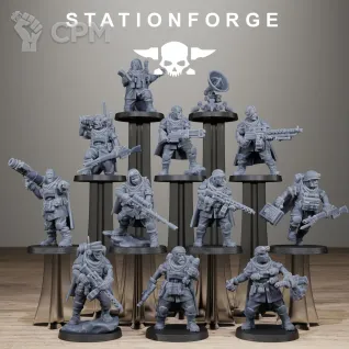 Описание картинки SPECTRE SQUAD / STATIONFORGE от Yak Evil по цене 1 000руб | Свободный Рынок Миниатюр - СРМ
