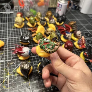 Описание картинки Вархаммер хаос терминатор утка 3-й уровень UV+LM от Duck Machine по цене 1 800руб | Свободный Рынок Миниатюр - СРМ