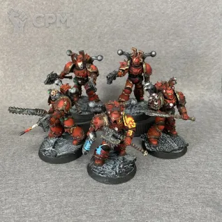 Описание картинки Khorne Berzerkers / Пожиратели миров от Zorgen по цене 1 300руб | Свободный Рынок Миниатюр - СРМ