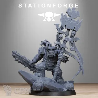 Описание картинки Orks beastboss от Мастерская 3D Gia по цене 1 000руб | Свободный Рынок Миниатюр - СРМ