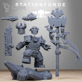 Описание картинки Orks beastboss от Мастерская 3D Gia по цене 1 000руб | Свободный Рынок Миниатюр - СРМ