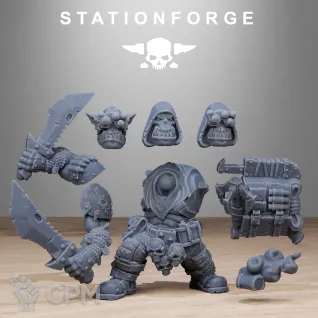 Описание картинки Orks Boss Snikrot от Мастерская 3D Gia по цене 400руб | Свободный Рынок Миниатюр - СРМ