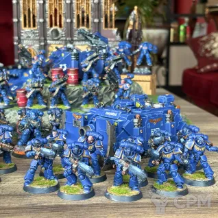 Описание картинки Ultramarines Army Армия Ультрамаринов (РАСПИЛ) от Halfdevil91 по цене 90 000руб | Свободный Рынок Миниатюр - СРМ