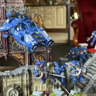 Описание картинки Ultramarines Army Армия Ультрамаринов (РАСПИЛ) от Halfdevil91 по цене 90 000руб | Свободный Рынок Миниатюр - СРМ