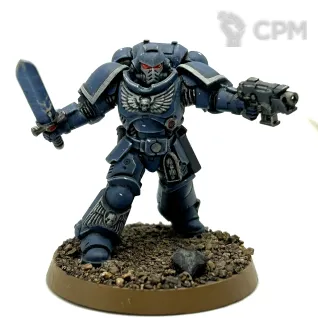 Описание картинки Primaris lieutenant от KhornyBabe  по цене 1 000руб | Свободный Рынок Миниатюр - СРМ