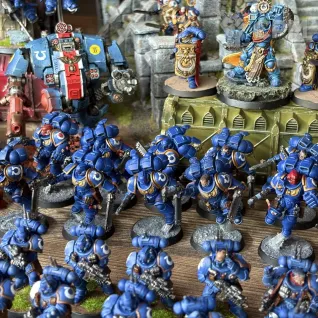 Описание картинки Ultramarines Army Армия Ультрамаринов (РАСПИЛ) от Halfdevil91 по цене 90 000руб | Свободный Рынок Миниатюр - СРМ