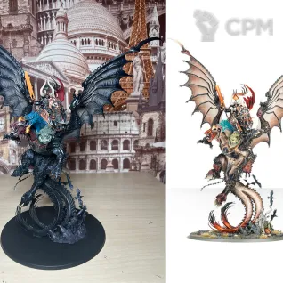 Описание картинки Archaon, the Everchosen от Lomantik по цене 13 000руб | Свободный Рынок Миниатюр - СРМ