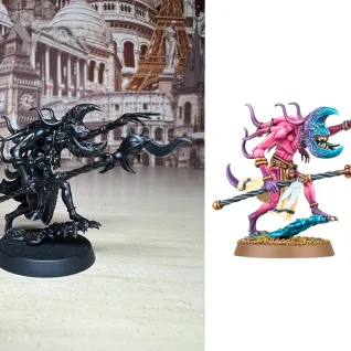 Описание картинки Changecaster, Herald of Tzeentch от Lomantik по цене 2 000руб | Свободный Рынок Миниатюр - СРМ