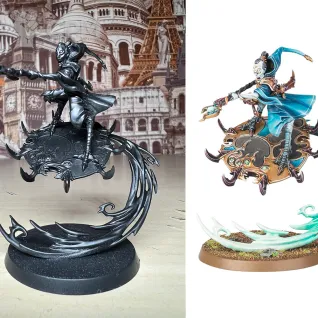 Описание картинки Magister on Disc of Tzeentch от Lomantik по цене 2 500руб | Свободный Рынок Миниатюр - СРМ
