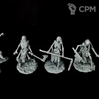 Описание картинки Набор скелетов для DnD 32мм от R.E.print по цене 500руб | Свободный Рынок Миниатюр - СРМ