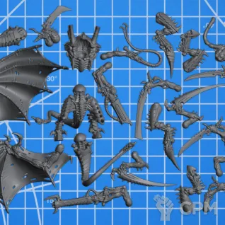 Описание картинки Hive Tyrant/The Swarmlord от koksee по цене 1 100руб | Свободный Рынок Миниатюр - СРМ