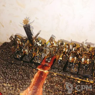 Описание картинки Армия Warriors of Chaos в покрасе оригинал от Tiran по цене 24 000руб | Свободный Рынок Миниатюр - СРМ