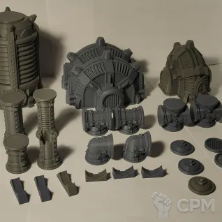 Описание картинки Набор террейна генераторы и трубы от 3d_Bear по цене 1 600руб | Свободный Рынок Миниатюр - СРМ
