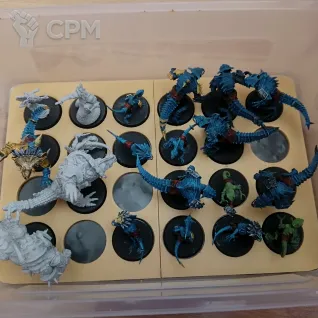 Описание картинки Lizardmen Team + звездные игроки от Iliass по цене 4 000руб | Свободный Рынок Миниатюр - СРМ