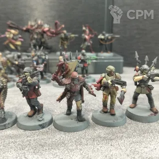 Описание картинки Traitor Guardsmen Squad 20 шт и Traitor Enforcer от  Pirum aureum/ по цене 6 000руб | Свободный Рынок Миниатюр - СРМ