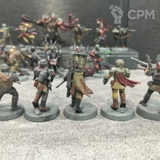 Описание картинки Traitor Guardsmen Squad 20 шт и Traitor Enforcer от  Pirum aureum/ по цене 6 000руб | Свободный Рынок Миниатюр - СРМ