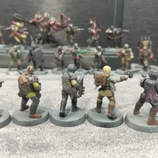 Описание картинки Traitor Guardsmen Squad 20 шт и Traitor Enforcer от  Pirum aureum/ по цене 6 000руб | Свободный Рынок Миниатюр - СРМ