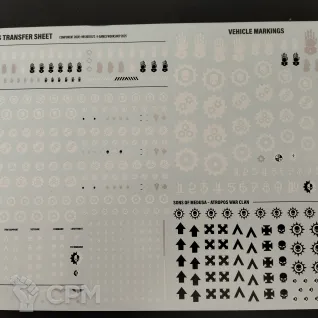 Описание картинки Iron hands transfer sheet от Snakeeater по цене 800руб | Свободный Рынок Миниатюр - СРМ