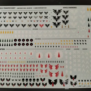 Описание картинки Blood angels transfer sheet от Snakeeater по цене 800руб | Свободный Рынок Миниатюр - СРМ