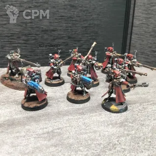 Описание картинки Skitarii Rangers от  Pirum aureum/ по цене 3 000руб | Свободный Рынок Миниатюр - СРМ