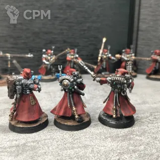 Описание картинки Skitarii Rangers от  Pirum aureum/ по цене 3 000руб | Свободный Рынок Миниатюр - СРМ