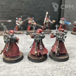 Описание картинки Skitarii Rangers от  Pirum aureum/ по цене 3 000руб | Свободный Рынок Миниатюр - СРМ