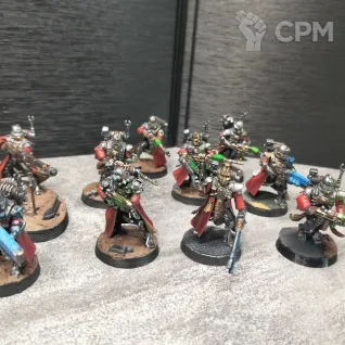 Описание картинки Skitarii Vanguard от  Pirum aureum/ по цене 3 000руб | Свободный Рынок Миниатюр - СРМ