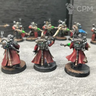 Описание картинки Skitarii Vanguard от  Pirum aureum/ по цене 3 000руб | Свободный Рынок Миниатюр - СРМ