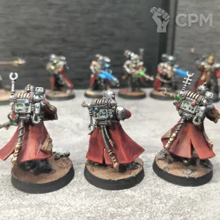Описание картинки Skitarii Vanguard от  Pirum aureum/ по цене 3 000руб | Свободный Рынок Миниатюр - СРМ