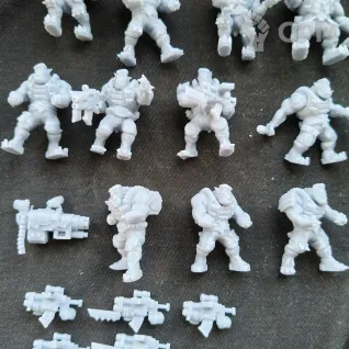 Описание картинки Orks boyz x20 от СыЧСмерти  по цене 750руб | Свободный Рынок Миниатюр - СРМ