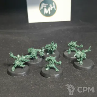 Описание картинки Вся команда Black Orc Team из Starter Blood Bowl Second Season Edition от Frandomir по цене 9 000руб | Свободный Рынок Миниатюр - СРМ