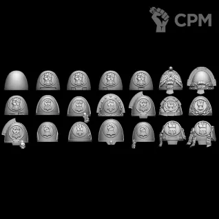 Описание картинки Imperial Fists Shoulder Pads от Saudad по цене 300руб | Свободный Рынок Миниатюр - СРМ
