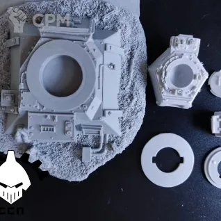 Описание картинки Imperial Heavy Bolter Turret от ССП по цене 1 150руб | Свободный Рынок Миниатюр - СРМ