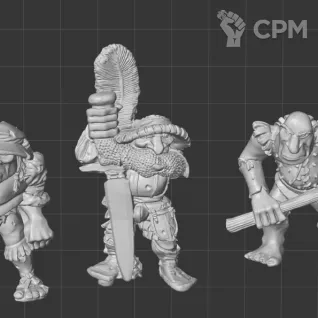 Описание картинки Imperial Ogres with Great Weapon от White Rhino по цене 699руб | Свободный Рынок Миниатюр - СРМ