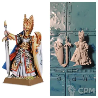 Описание картинки High elf lord w sword &amp; shield от Greed's storehouse по цене 550руб | Свободный Рынок Миниатюр - СРМ