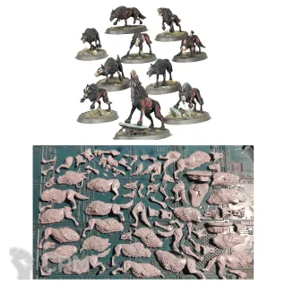 Описание картинки Dire wolves от Old curiosity shop по цене 1 690руб | Свободный Рынок Миниатюр - СРМ