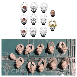 Описание картинки World eaters legion heads set MKVI от Old curiosity shop по цене 300руб | Свободный Рынок Миниатюр - СРМ