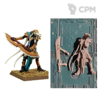 Описание картинки Ushabti with ritual blade (crocodile) от Old curiosity shop по цене 550руб | Свободный Рынок Миниатюр - СРМ