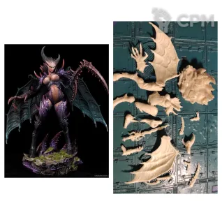 Описание картинки Lady of corruption (alt Daemon Prince of Slaanesh) от Old curiosity shop по цене 2 600руб | Свободный Рынок Миниатюр - СРМ