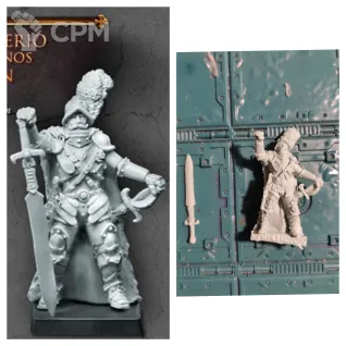 Описание картинки Empire captain with great sword от Greed's storehouse по цене 490руб | Свободный Рынок Миниатюр - СРМ
