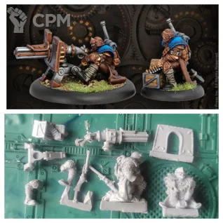 Описание картинки Trencher chain gun crew от Greed's storehouse по цене 950руб | Свободный Рынок Миниатюр - СРМ