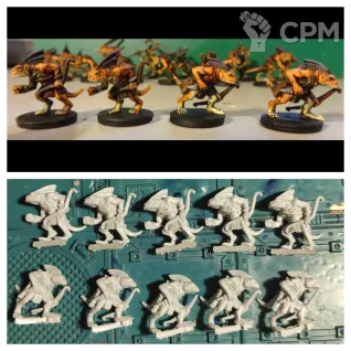 Описание картинки Classic skink archers x10 от Greed's storehouse по цене 1 200руб | Свободный Рынок Миниатюр - СРМ