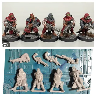 Описание картинки Autogun cultists x4 от Greed's storehouse по цене 850руб | Свободный Рынок Миниатюр - СРМ
