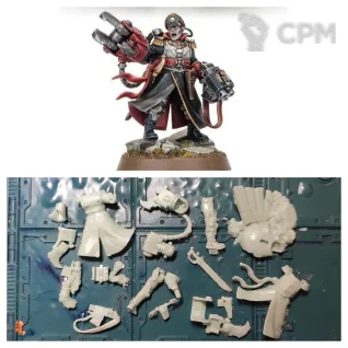 Описание картинки Commissar Yarrick 2026 от Greed's storehouse по цене 900руб | Свободный Рынок Миниатюр - СРМ