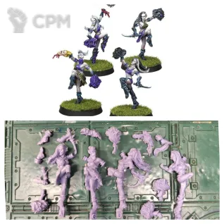 Описание картинки Night terrors, dark elf cheerleaders от Greed's storehouse по цене 1 250руб | Свободный Рынок Миниатюр - СРМ